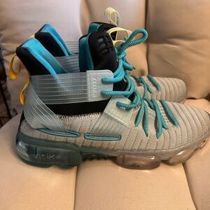 Kids Shoes - Teal and Yellow